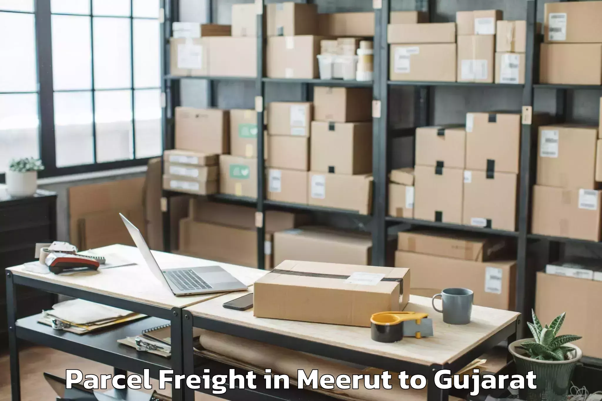 Comprehensive Meerut to Palanpur Parcel Freight